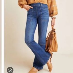 Pilcro & the Letterpress High Rise Side Zip Bootcut Jeans